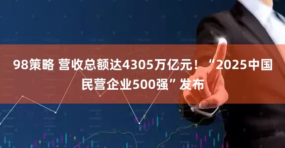98策略 营收总额达4305万亿元！“2025中国民营企业500强”发布